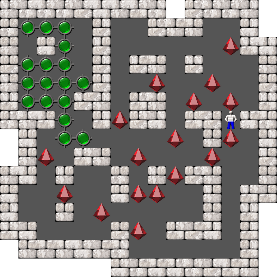 Sokoban Mass Remodel level 734